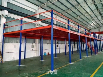 大型钢平台货架用于大型仓库和物流中心